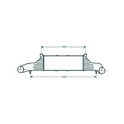 Intercooler per MERCEDES-BENZ C W202 dal 1993 al 1997 Codice OEM 2025000600