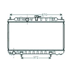 Radiatore acqua per NISSAN ALMERA N16 dal 2000 al 2002