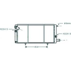 Radiatore acqua per PEUGEOT 205 dal 1983 al 1998