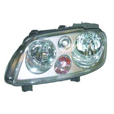 Proiettore 4 parabole per VOLKSWAGEN CADDY dal 2004 al 2010 lato sinistro guidatore Codice OEM 1T0941005R