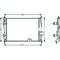 Radiatore acqua per NISSAN QASHQAI dal 2007 al 2010