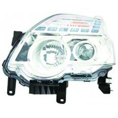 Proiettore cromato per NISSAN X-TRAIL dal 2010 al 2014 lato sinistro guidatore