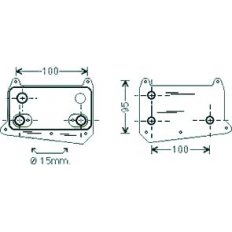 Radiatore olio per MERCEDES-BENZ C W203 dal 2000 al 2004