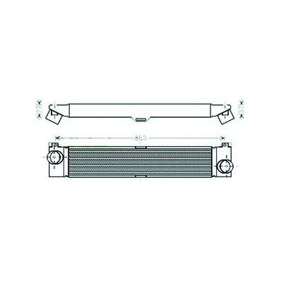 Intercooler per FIAT DUCATO dal 2006 al 2014 Codice OEM 1340763080