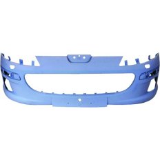 Paraurto anteriore verniciabile con fori lavafari $05-04-08-08 per PEUGEOT 407 dal 2004 al 2010