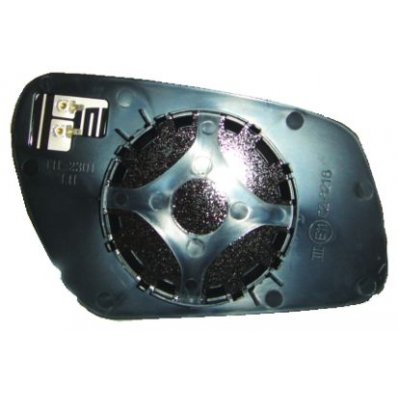 Piastra specchio retrovisore termica attacco tondo per FORD FOCUS dal 2004 al 2008 lato sinistro guidatore Codice OEM 1363674