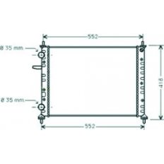 Radiatore acqua per FIAT MULTIPLA dal 1998 al 2004