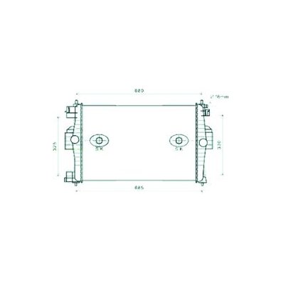 Radiatore acqua per DS 4 dal 2011 al 2015 Codice OEM 00001330Z2