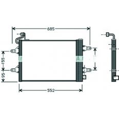 Condensatore per SEAT IBIZA dal 2001 al 2008