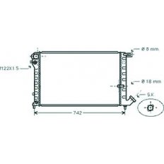 Radiatore acqua per CITROEN XSARA dal 1997 al 2000
