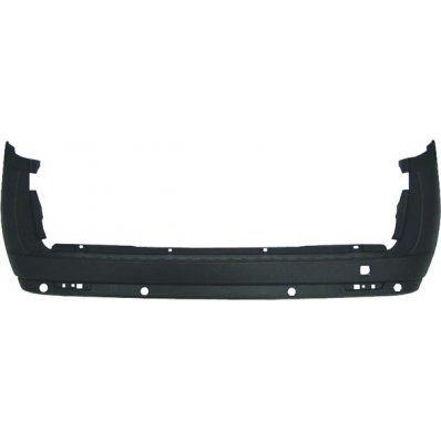 Paraurto posteriore nero con fori sensore vetture con 2 porte battenti per FIAT DOBLO&#039; dal 2010 al 2014 Codice OEM 735497866