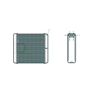 Scambiatore di calore per OPEL VECTRA A dal 1988 al 1992 Codice OEM 90399229