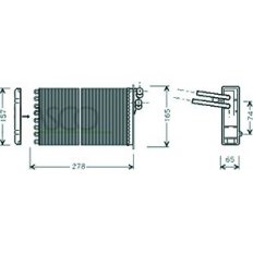 Scambiatore di calore per VOLKSWAGEN PASSAT dal 1996 al 2000