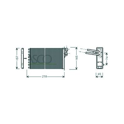 Scambiatore di calore per AUDI A4 dal 1994 al 1999 Codice OEM 8D2819030