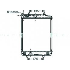 Radiatore acqua per PEUGEOT 107 dal 2012 al 2014