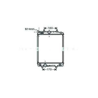 Radiatore acqua per PEUGEOT 107 dal 2012 al 2014 Codice OEM 1330P3