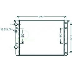 Radiatore acqua per VOLKSWAGEN LUPO dal 1998 al 2005
