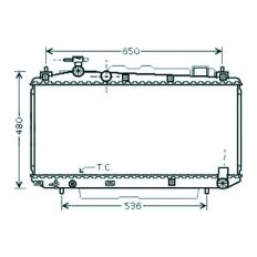 Radiatore acqua per TOYOTA RAV 4 dal 2003 al 2005
