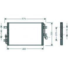 Condensatore per FIAT STRADA dal 1999 al 2003