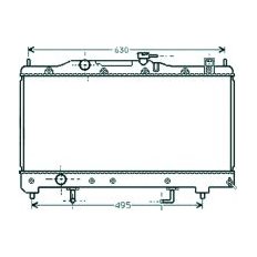 Radiatore acqua per TOYOTA AVENSIS dal 1997 al 2000