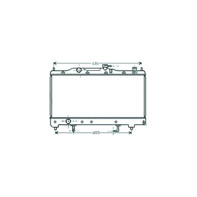 Radiatore acqua per TOYOTA AVENSIS dal 1997 al 2000 Codice OEM 350213116600