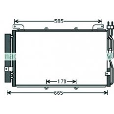 Condensatore per HYUNDAI MATRIX dal 2001 al 2005