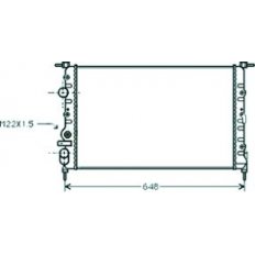 Radiatore acqua per RENAULT SCENIC dal 1999 al 2003