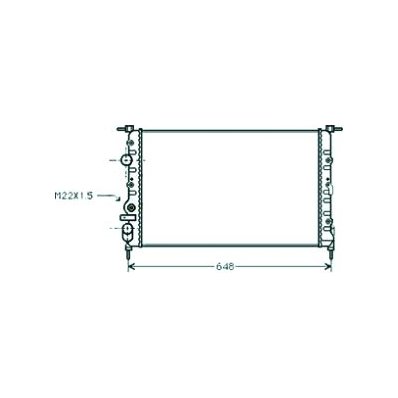 Radiatore acqua per RENAULT MEGANE dal 1995 al 1999 Codice OEM 7700838135