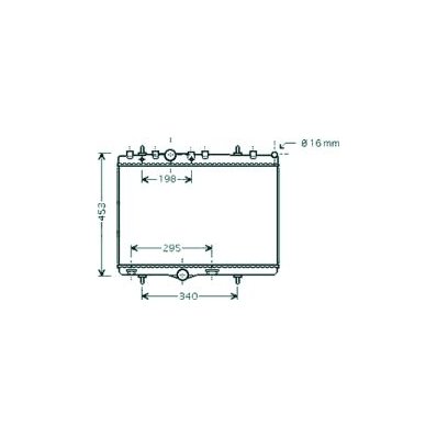 Radiatore acqua per PEUGEOT 2008 dal 2013 al 2016 Codice OEM 1330P8