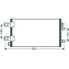 Condensatore per RENAULT MASTER dal 2003 al 2010