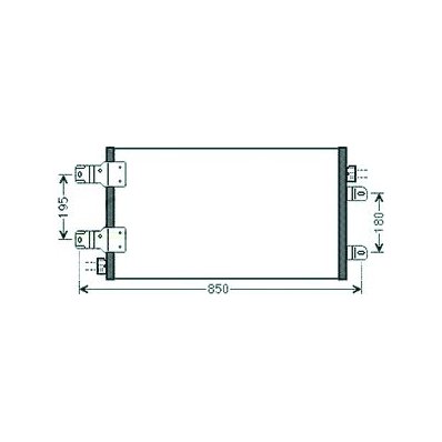 Condensatore per OPEL MOVANO dal 2010 Codice OEM 2765000QAE