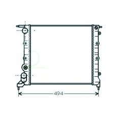 Radiatore acqua per RENAULT CLIO dal 1994 al 1996