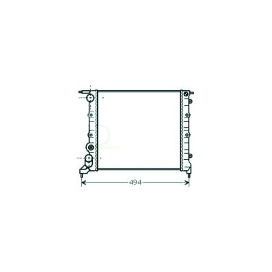 Radiatore acqua per RENAULT R19 dal 1988 al 1992 Codice OEM 7701034770