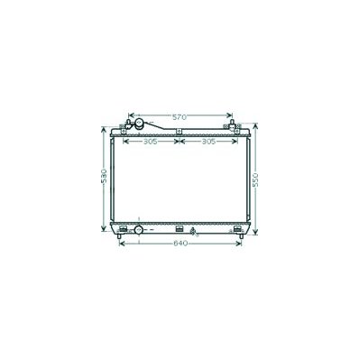 Radiatore acqua per SUZUKI GRAND VITARA dal 2005 al 2008 Codice OEM 1770065J00