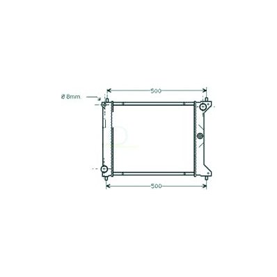 Radiatore acqua per ROVER 200 dal 1989 al 1995 Codice OEM GRD143