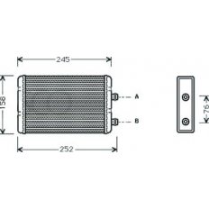 Scambiatore di calore per FIAT DOBLO' dal 2000 al 2005