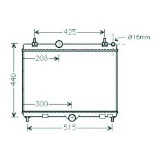 Radiatore acqua per PEUGEOT 508 dal 2014 al 2018
