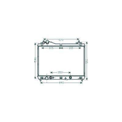 Radiatore acqua per SUZUKI GRAND VITARA dal 2005 al 2008 Codice OEM 1770065J10