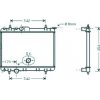 Radiatore acqua per PEUGEOT 206 dal 1998 al 2009