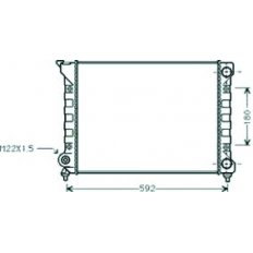 Radiatore acqua per VOLKSWAGEN PASSAT dal 1988 al 1993