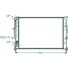 Radiatore acqua per AUDI A4 dal 1994 al 1999