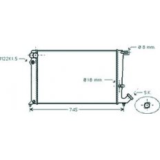 Radiatore acqua per CITROEN XSARA dal 1997 al 2000