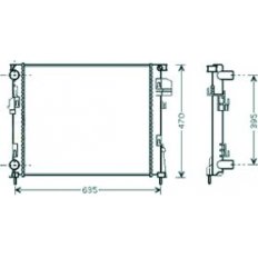 Radiatore acqua per NISSAN PRIMASTAR dal 2002 al 2006