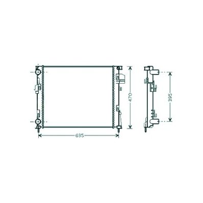 Radiatore acqua per OPEL VIVARO dal 2006 al 2014 Codice OEM 2140000QAS