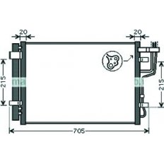 Condensatore per HYUNDAI i30 dal 2007 al 2012