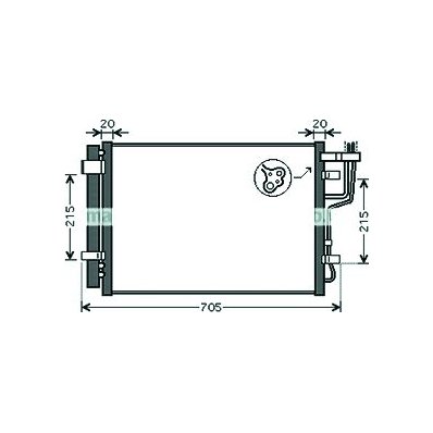 Condensatore per HYUNDAI i30 dal 2007 al 2012 Codice OEM 976062H000