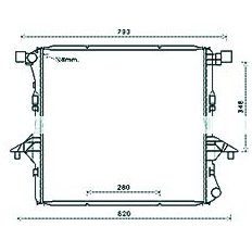 Radiatore acqua per VOLKSWAGEN AMAROK dal 2010