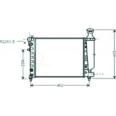 Radiatore acqua per CITROEN SAXO dal 1996 al 1999