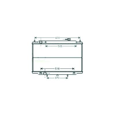 Radiatore acqua per NISSAN NAVARA dal 1998 al 2001 Codice OEM 21410VK505