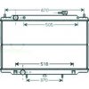 Radiatore acqua per NISSAN NAVARA dal 2002 al 2004